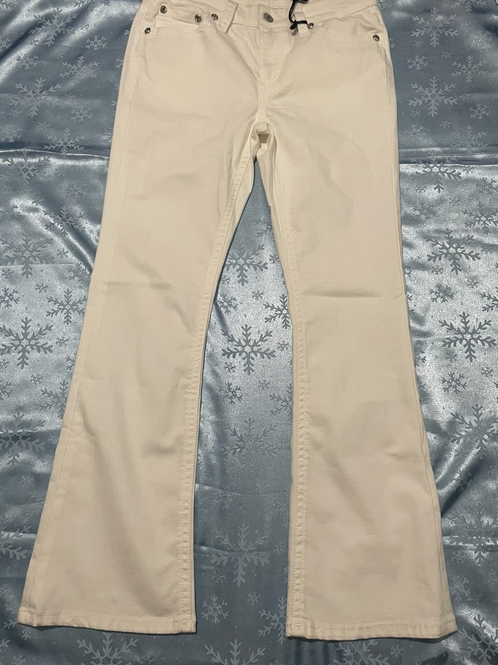 Fleur by Miss Me white Flare Wide-Leg Jeans